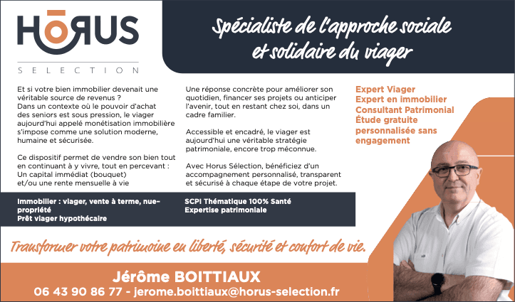 Encart de Jérôme Boittiaux paru dans Le Courrier Picard — « Spécialiste de l'approche sociale et solidaire du viager »